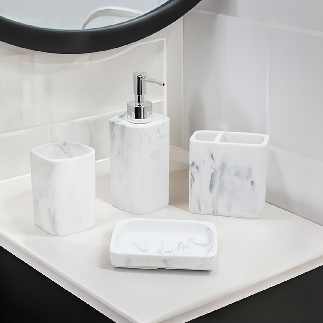 ACCESORIO CERAMICO P/BANO 4PZ LH-3649