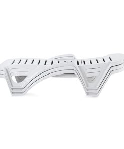 Tumbona apilable y reclinable de resina Shaf blanca
