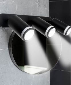 APLIQUE 3 LUCES NEGRO PARED-TECHO LH-3527