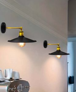 APLIQUE DE PARED VINTAGE DORADO/NEGRO LH-2319