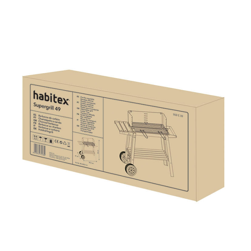 Barbacoa carbón Habitex Supergrill 49 - Imagen 2