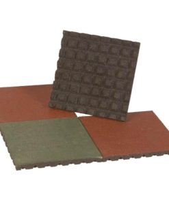 Losetas de caucho Tipo Huevo 50x50cm. Varios colores (50mm) – Bonerva