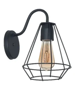 Aplique Orleans 1L 260 X 180 X 235Mm Negro