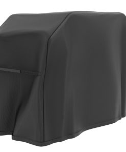 Outsunny Funda para Barbacoa Rectangular Cubierta para Parrilla de Barbacoa de Tela Oxford 420D Anti-UV Impermeable Antipolvo con Cordón 124x61x91 cm Negro