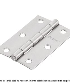 Bisagra rectangular 2′ acero pulido, BR-200 Hermex 43187