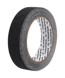 Rollo de 5 m de cinta antiderrapante negra 25mm con abrasivo Truper CIA-15N 12542