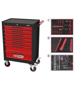 Carro de herramientas ECOline + 215 herramientas