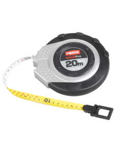Cinta métrica fibra de vidrio bicolor MetalPro Ratio 20Mt.