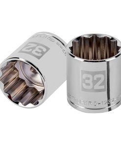 Dado de 32 mm, 12 puntas, cuadro 1/2″, Truper D-1232-EM 13545