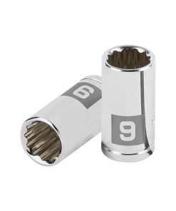 Dado de 9 mm, 12 puntas, cuadro 1/4″, Truper D-1409-BM 100981