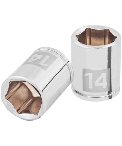 Dado de 14 mm, 6 puntas, cuadro 1/4″, Truper D-1414-M 100967