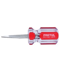 Desarmador plano 1/4 x 1-1/2″ mango de PVC, Pretul DR-1/4X1-1/2TP 21461