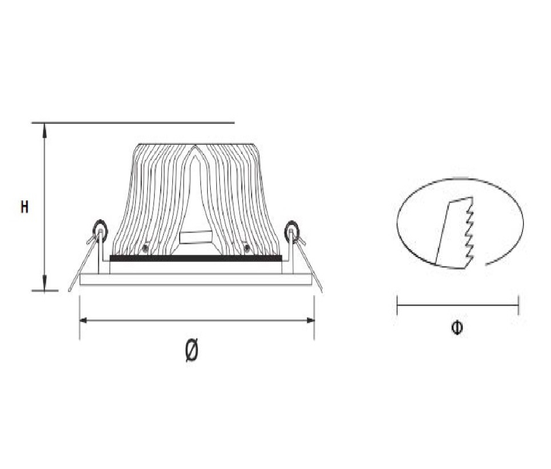 Recessed Down Light COB – 7 Watt – Day Light – i-LED - Imagen 3