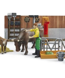 ESTABLO DE VACAS Y TERNEROS + GANADERO BWORLD BRUDER 62611