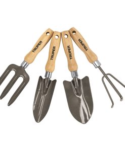 Juego de 4 herramientas de 6″ para jardín, Truper JJ-4 15030