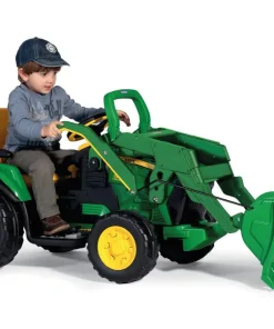 JOHN DEERE GROUND LOADER TRACTOR + PALA DE BATERIA PEG PEREGO IGOR0068