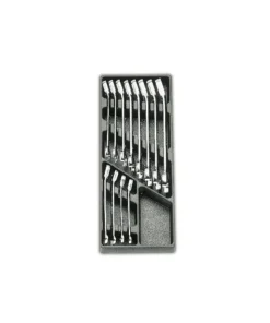 Juego de 12 llaves fijas dobles con carraca T45