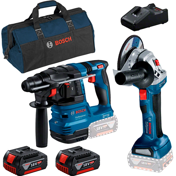 Kit de 2 herramientas GWS 18V-7 + GBH 18V-22