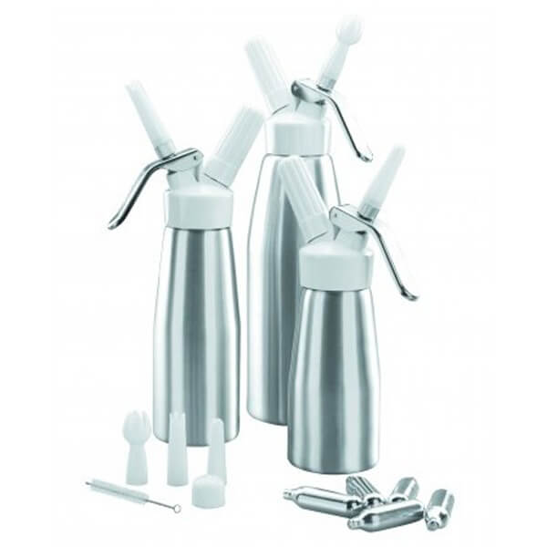 Sifón crema 0.50 lts aluminio Lacor 68500 - Imagen 2