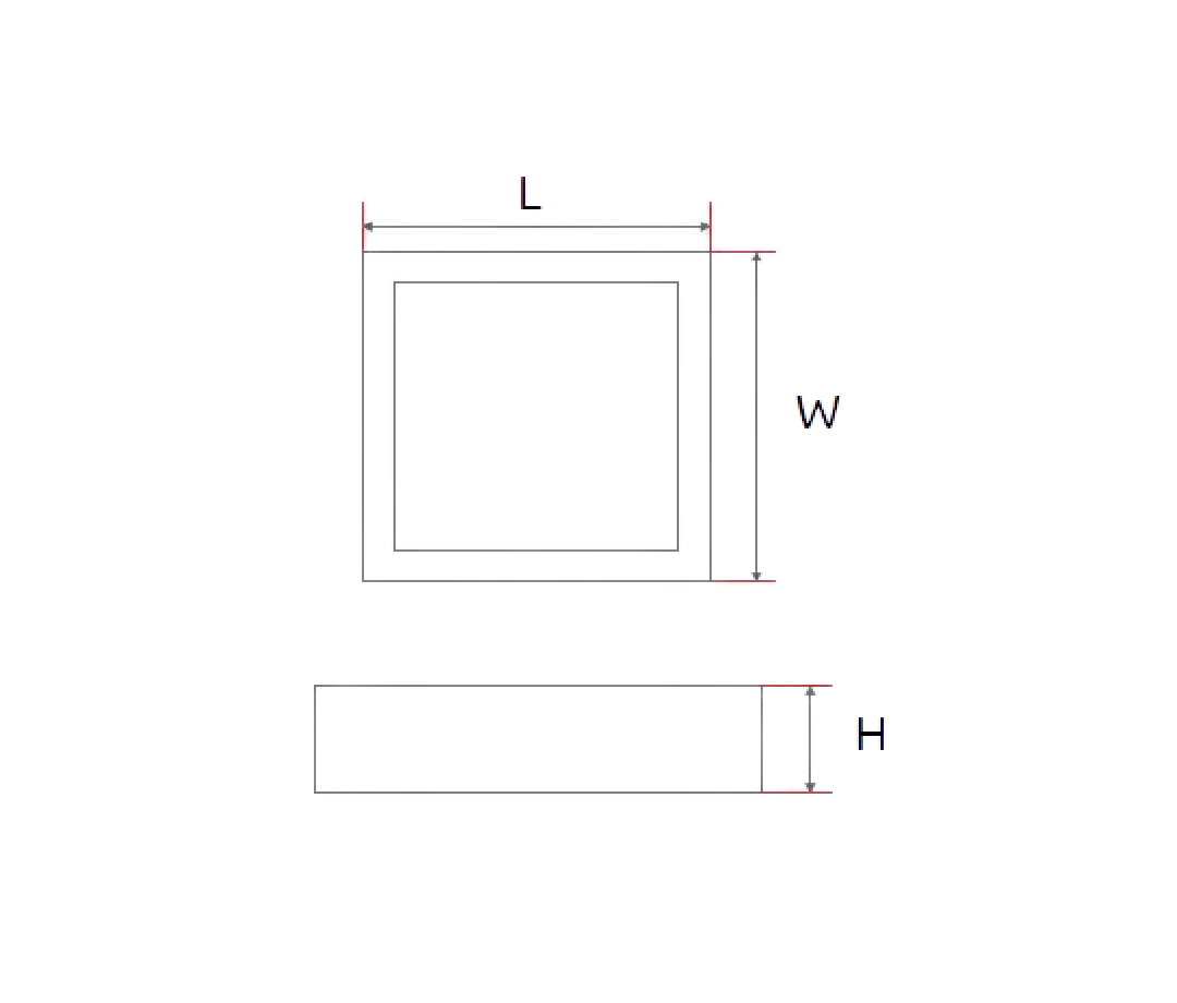 Surface Square Panel – 24 Watt – Warm – i-LED - Imagen 2