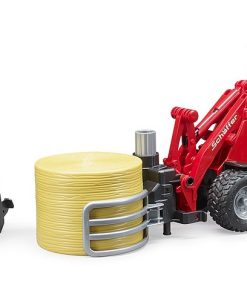 SCHAFFER 2630 CARGADOR AGRICOLA + PINZA DE ROLLOS BRUDER 02192