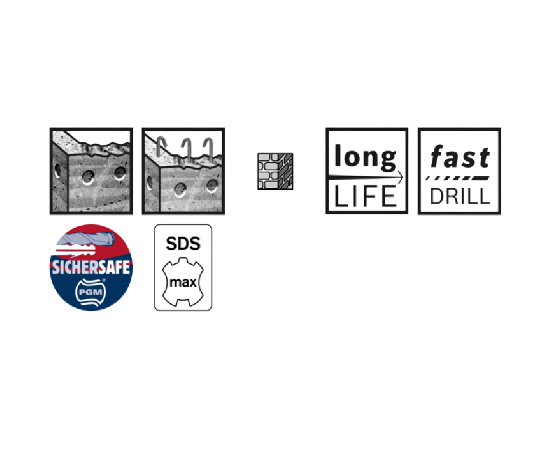 Hammer Drill Bit – SDS-Max 7 – 38mm x 600mm – Bosch - Imagen 3