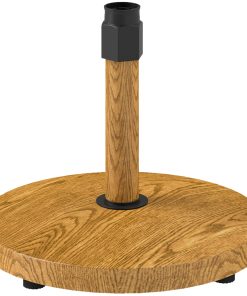 Outsunny Base para Sombrilla Redonda Soporte para Parasol con Almohadillas Ajustables Pie para Sombrilla con Relleno de Cemento Peso 24,5 kg para Jardín Terraza Natural