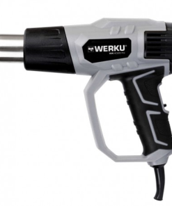 Werku Wk402070, Pistola Aire Caliente, Potencia 2000 W, Control De Temperatura De 50-600? Celsius, Incluye Maletin Y Accesorios
