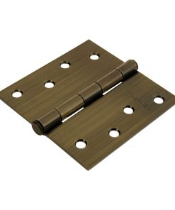 Bisagras cuadradas, acero latonado antiguo, cabeza plana BC-402P Hermex 43253