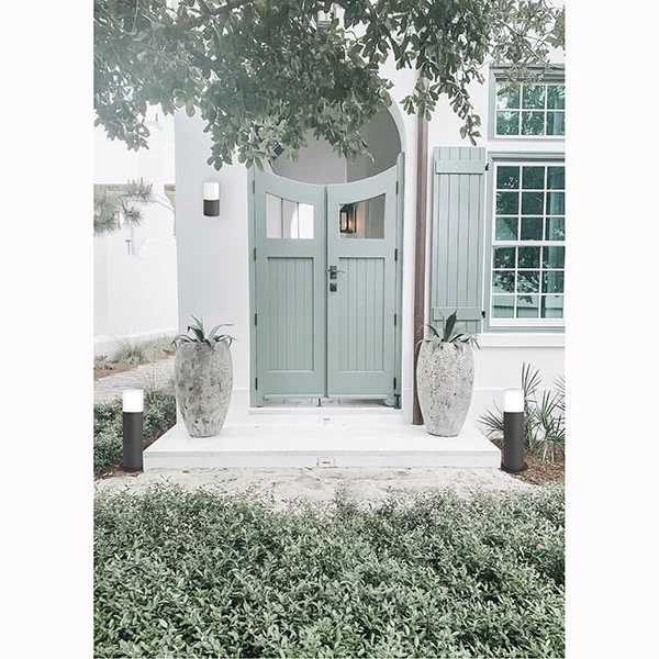 APLIQUE EXTERIOR 1XE27 GRIS ANTRACITA PALMA-A-G CONALUX - Imagen 2