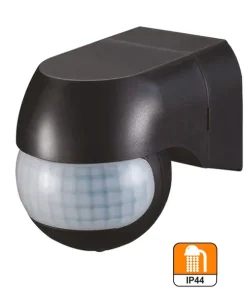 SENSOR DE MOVIMIENTO PARED 400W IP44 NEGRO 4927 RSR