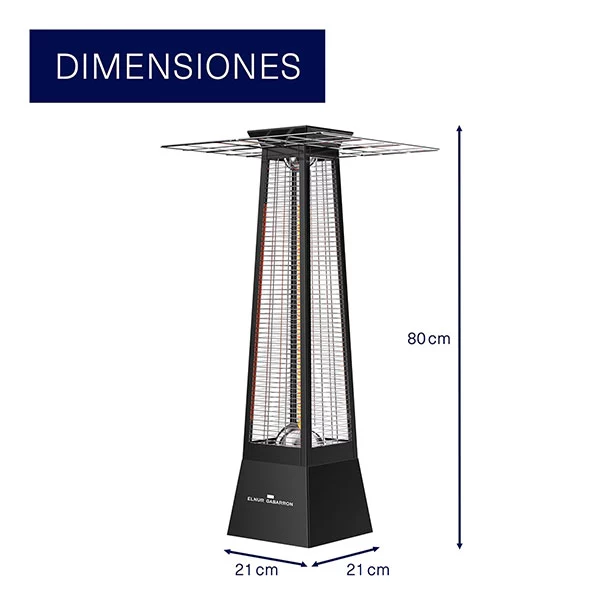 INFRARROJO PORTATIL CARBONO SUELO IF-360 50201250 GABARRON