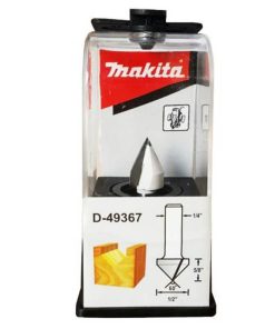 Fresa vastago 1/4″ Ranura «V» 60° – 1/2″ ANCHO-ALTURA 5/8″ Makita D-49367