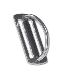 Anilla D inox para cinturón con fijaplomos