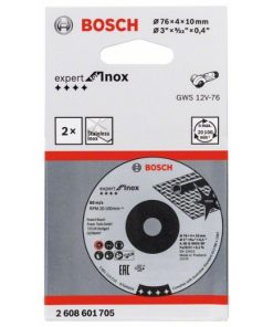 Disco desbaste Expert Inox 76x4x10:2ud.